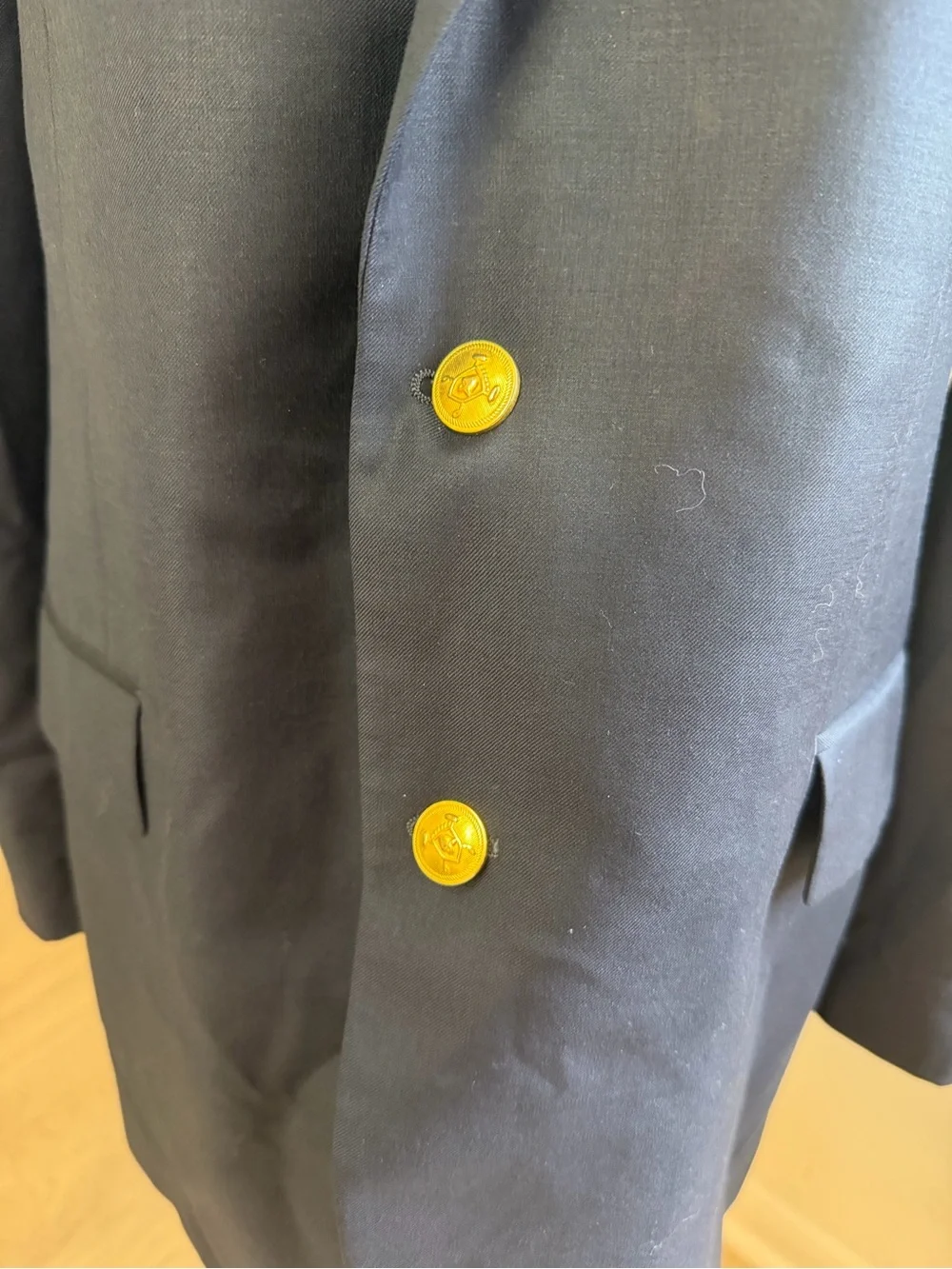 Ralph Lauren Navy Blazer with Gold Buttons